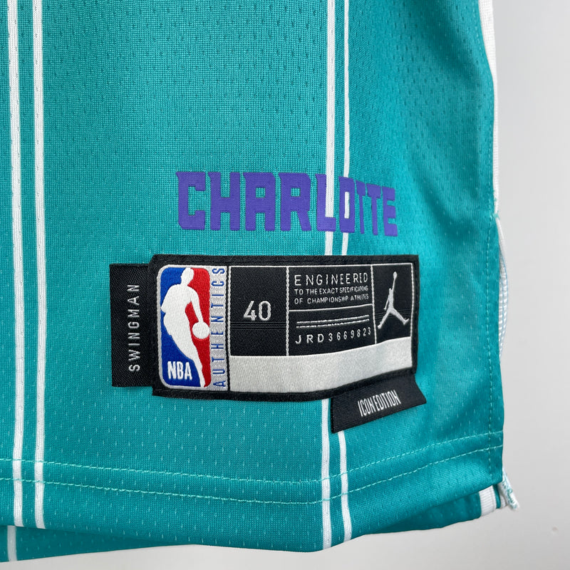 Regata Charlotte Hornets Masculina - Azul claro