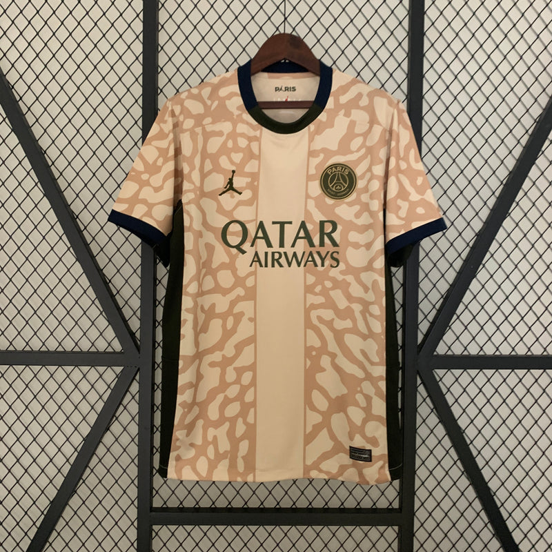 Camisa PSG IV 23/24 Nike Jordan - Bege