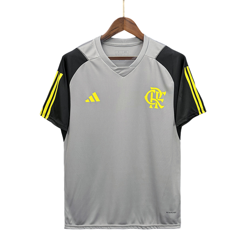 Camisa de Treino Flamengo 2024 Adidas - Cinza