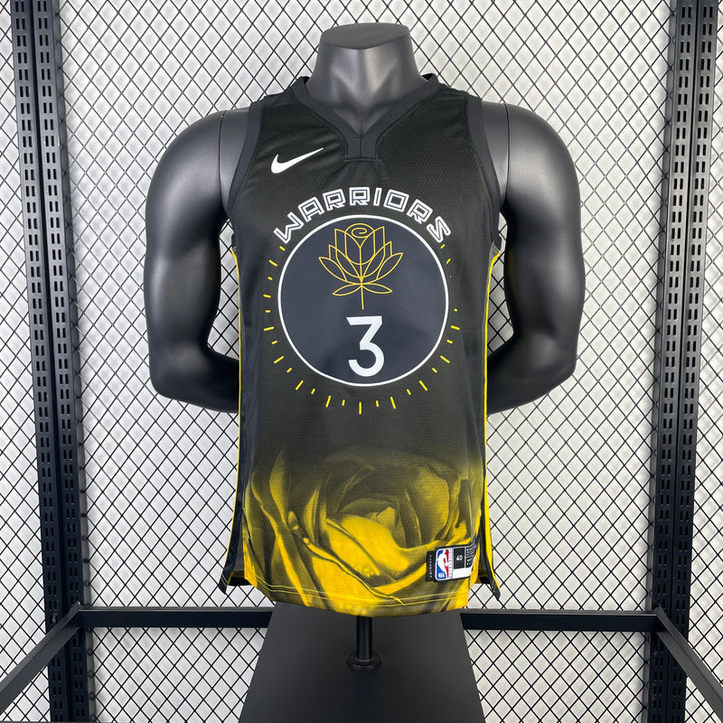 Regata Golden State Warriors Masculina - Preta e Amarela