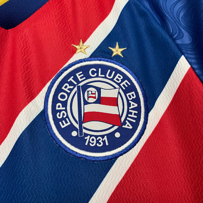 Camisa Bahia 2024 [Com Patrocínios] Esquadrão - Tricolor