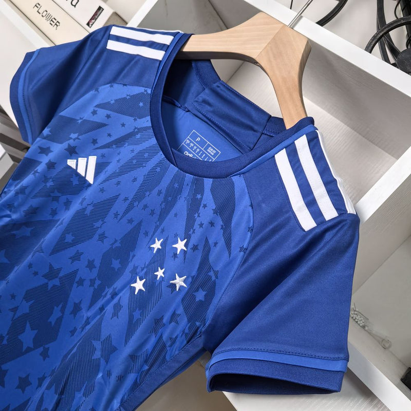 Camisa Feminina Cruzeiro 2024 Adidas - Azul