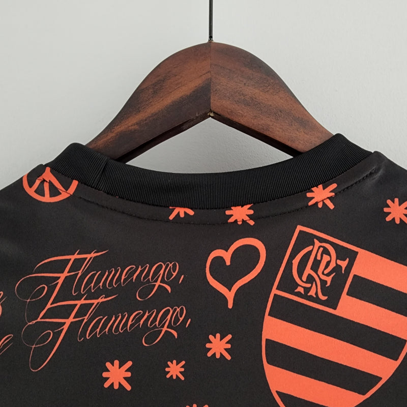 Camisa feminina Flamengo pré-jogo 22/23