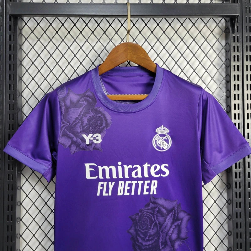 Kit Infantil Real Madrid Edição Especial 2024 Adidas Y3 - Roxa