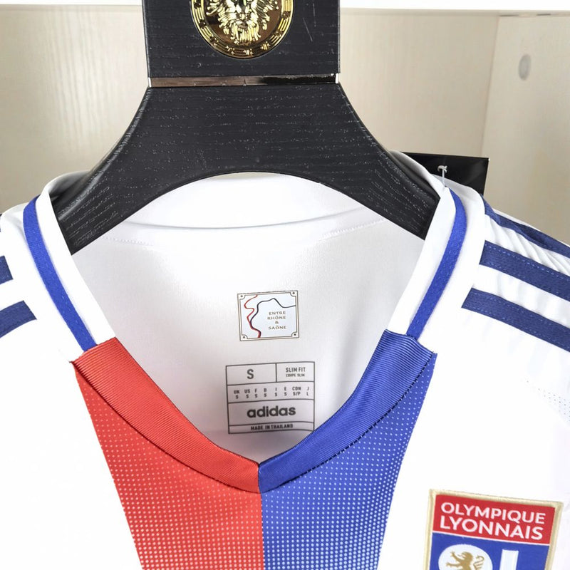 Camisa Olympique Lyon 24/25 Adidas - Branco