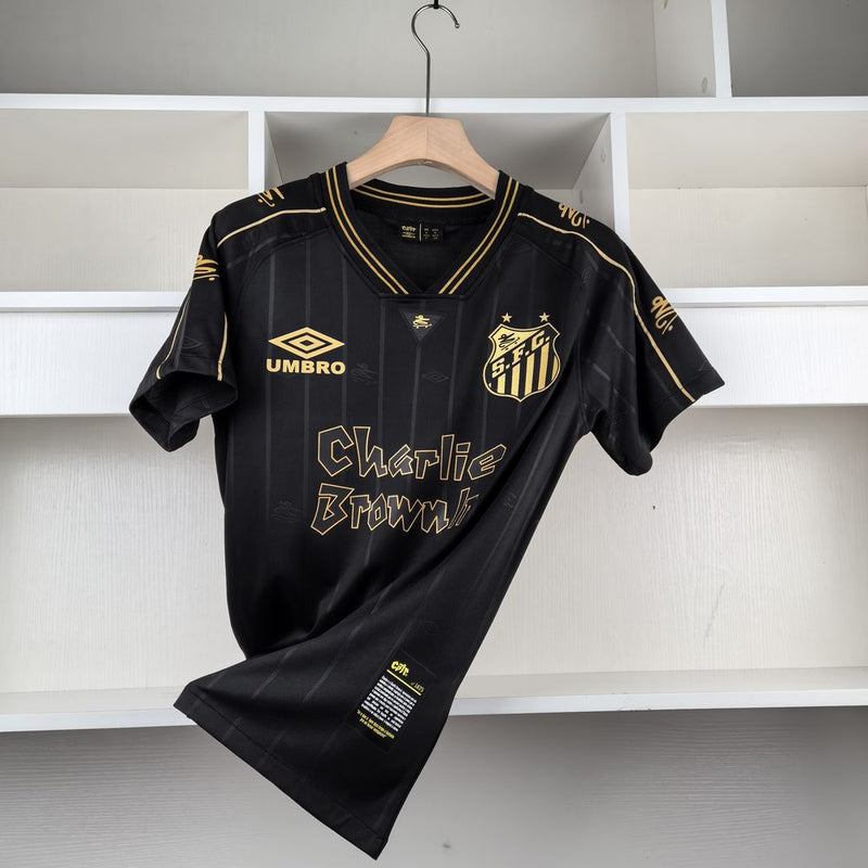 Camisa Santos 2024 Charlie Brown Jr. Umbro - Preta