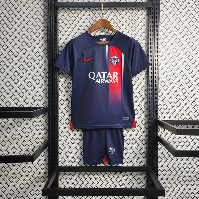 Kit Infantil PSG I 23/24 Nike - Azul