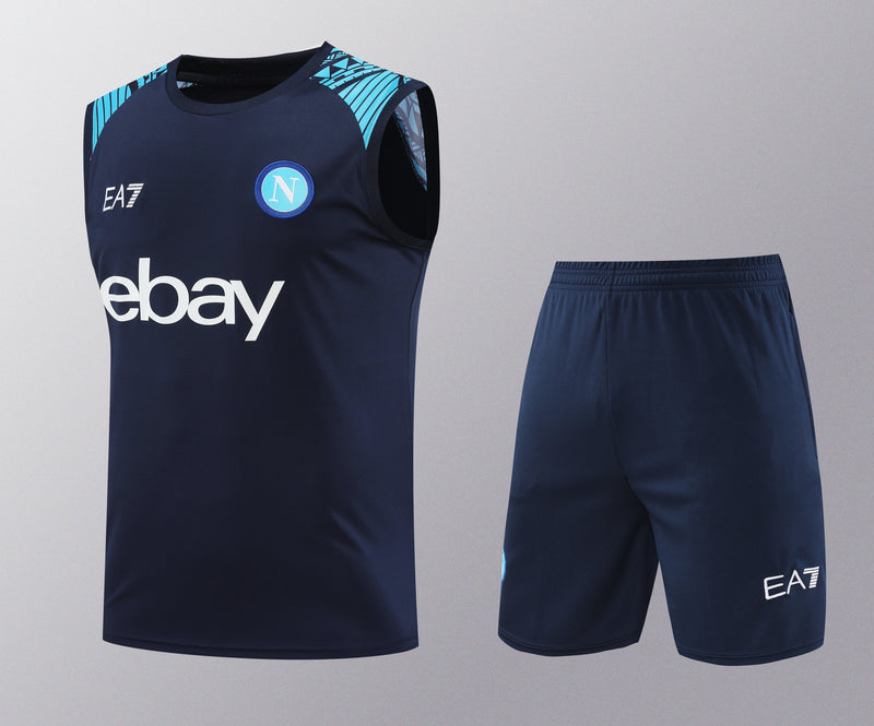 Kit Treino Napoli 2023/24 EA7 - Azul