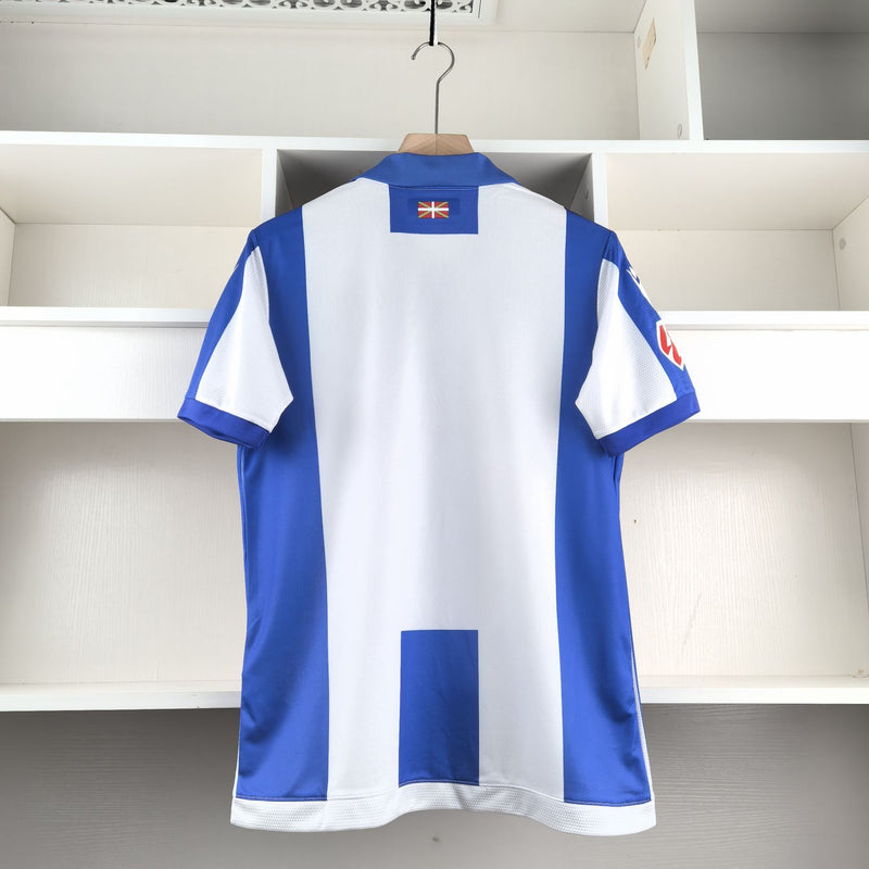 Camisa Real Sociedad 24/25 Macron - Branco e Azul