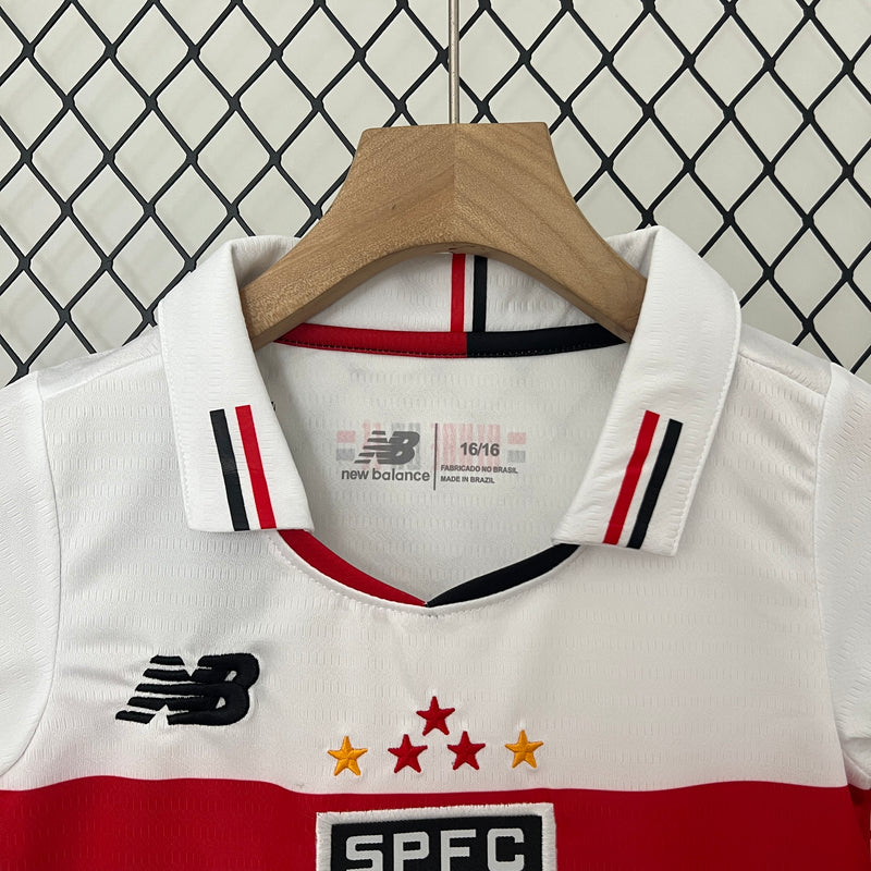 Kit Infantil São Paulo 2024 New Balance - Branco