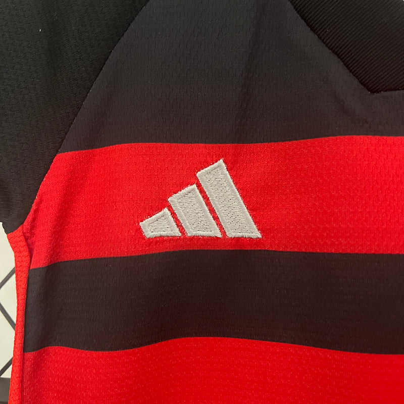 Kit Infantil Flamengo 2024 Adidas - Rubro Negro