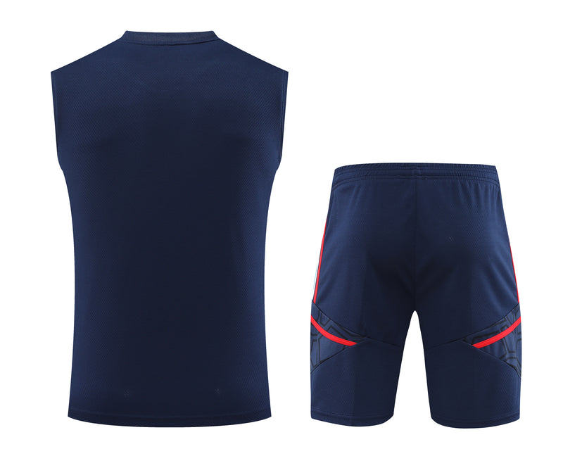 Kit Treino Arsenal 2023/24 Adidas - Azul