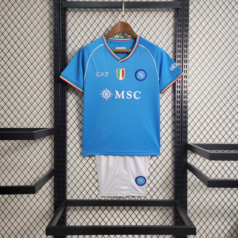 Kit Infantil Napoli I 23/24 EA7 - Azul