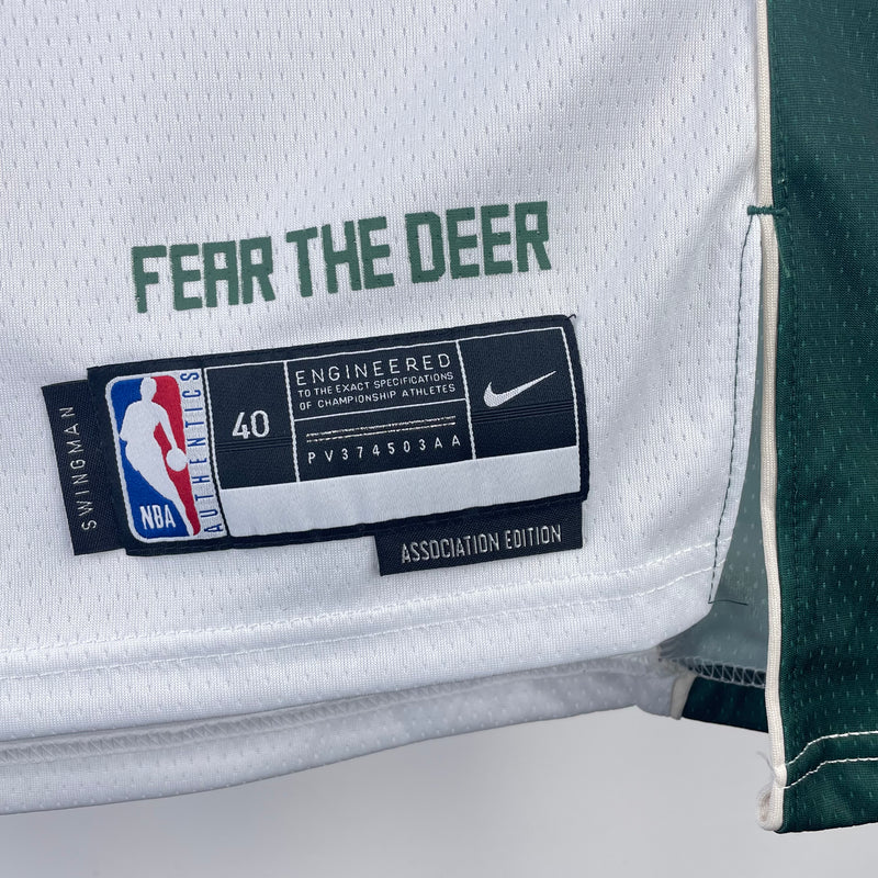 Regata Milwaukee Bucks Masculina 2023 - Branca