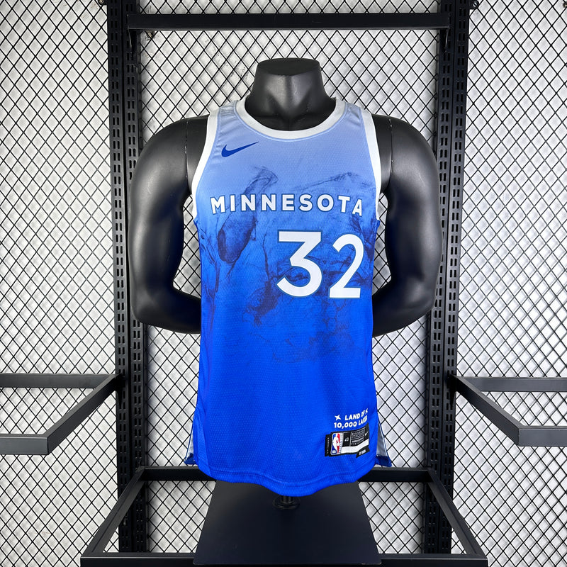 Regata Minnesota Timberwolves Masculina 2024 - Azul