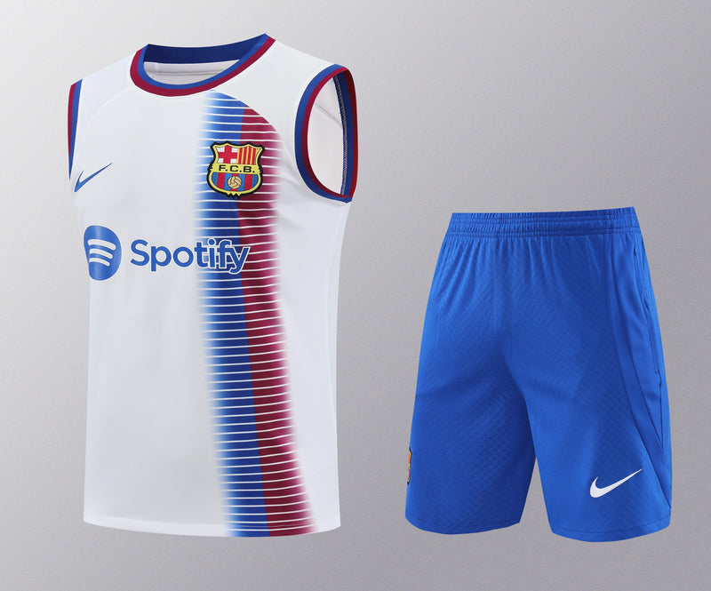 Kit Treino Barcelona 2023/24 Nike - Branco