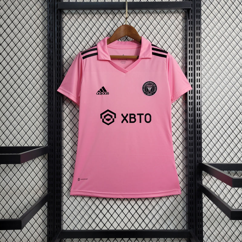 Camisa Feminina Inter Miami I 23/24 Adidas - Rosa