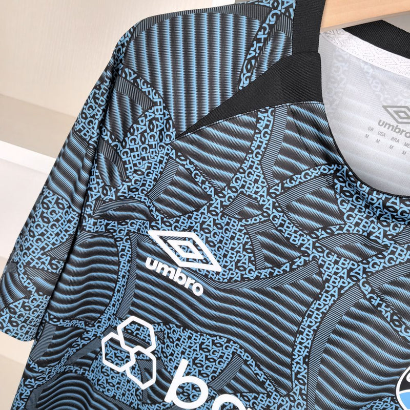 Camisa Grêmio Treino 2024 Umbro - Preta e Azul