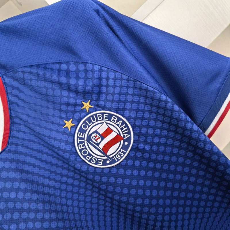 Camisa Bahia Sócio Tricolor 2024 Esquadrão - Azul