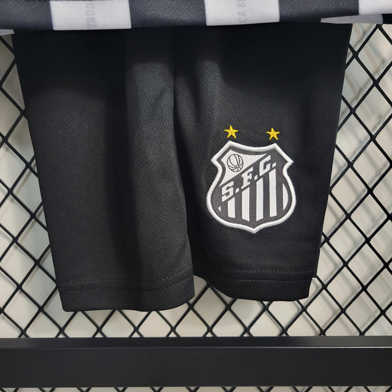 Kit Infantil Santos II 23/24 Umbro - Branco e preto