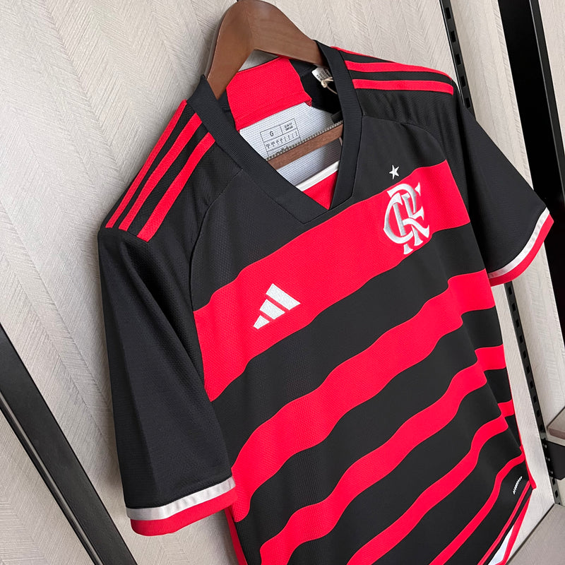 Camisa Flamengo I 2024 Adidas - Rubro Negro