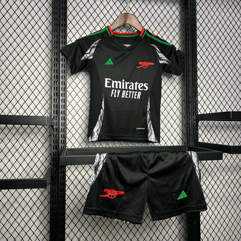 Kit Infantil Arsenal 24/25 Adidas - Preto