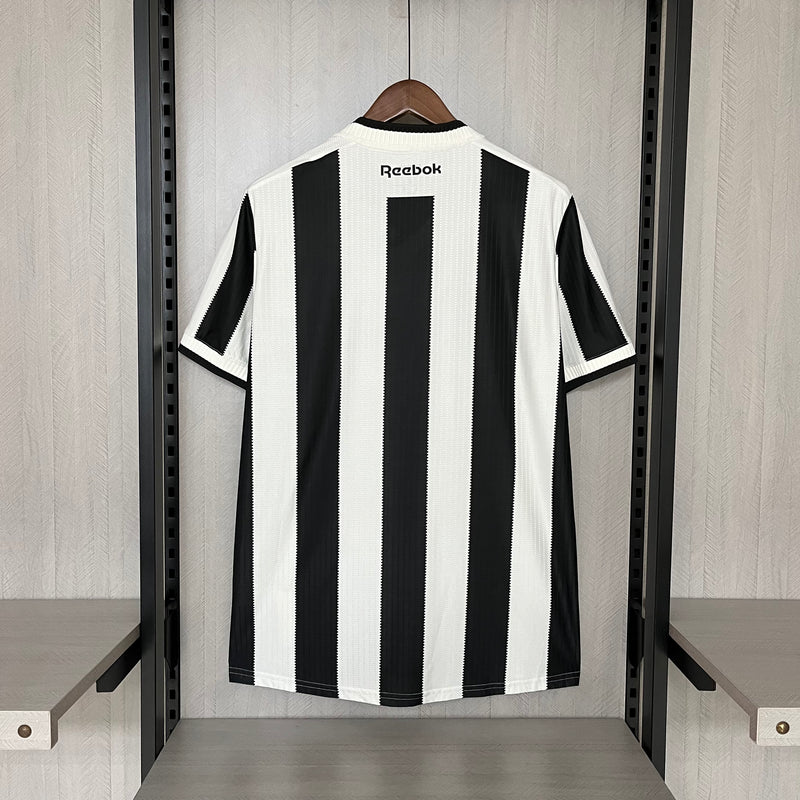 Camisa Botafogo [Com Patrocínio] 2024 Rebook - Branca e Preto