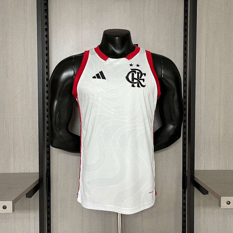 Camisa Flamengo Regata 24/25 Adidas - Branca