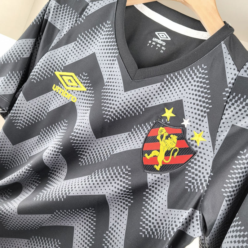 Camisa Sport Recife Goleiro 2024 Umbro - Preta e Cinza