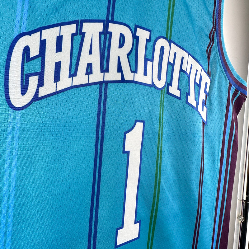 Regata Charlotte Hornets Masculina 2024 - Azul claro