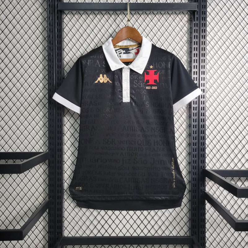 Camisa Negra feminina Vasco III 23/24 Kappa