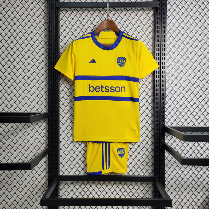 Kit Infantil Boca Juniors II 23/24 Adidas - Amarelo