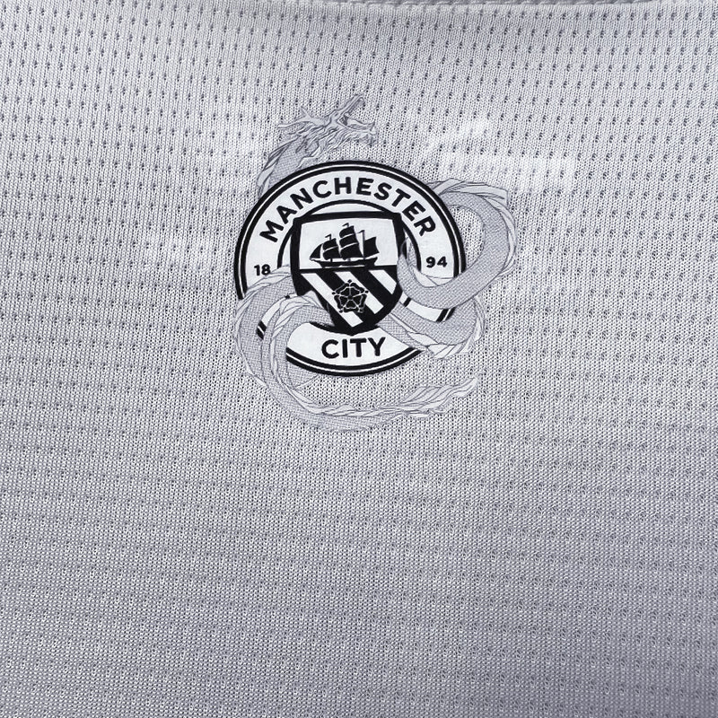 Camisa Manchester City Edição Especial Ano do Dragão de Madeira 2024 Puma - Cinza