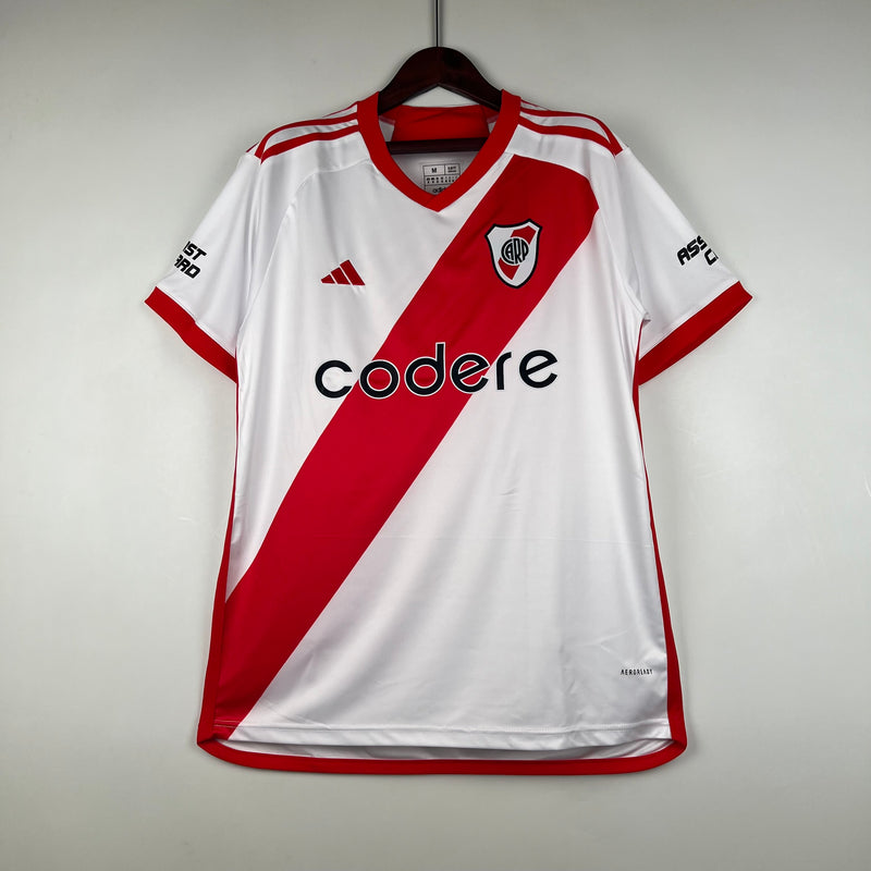 Camisa River Plate I 23/24 Adidas - Branco e Vermelho