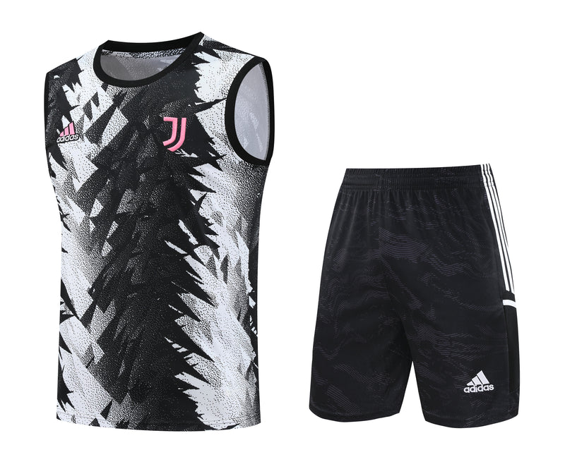 Kit Treino Juventus 2023 Adidas - Preto e Branco