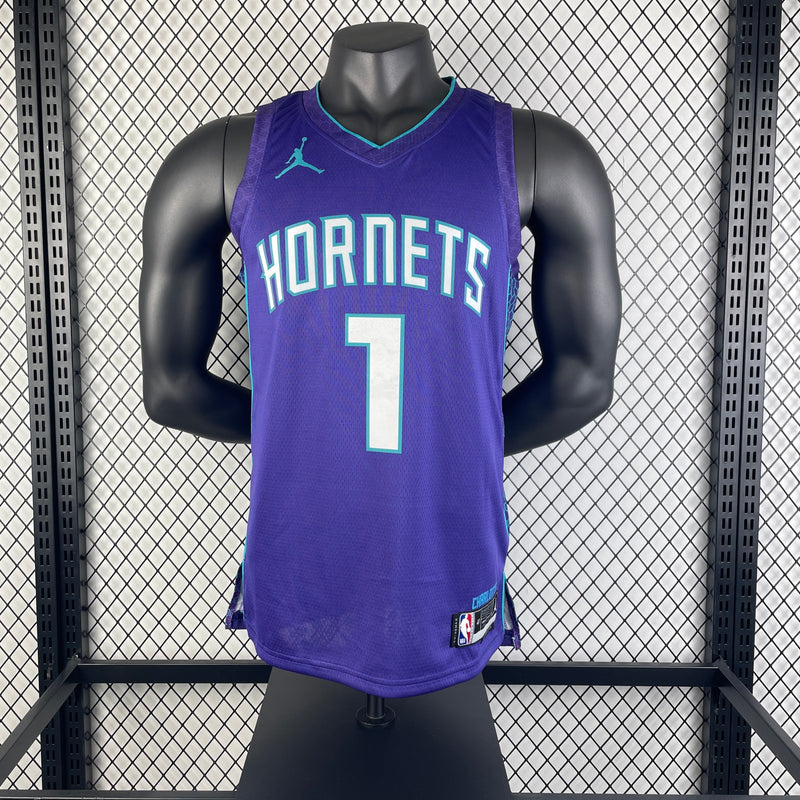 Regata Charlotte Hornets Masculina I - Roxa