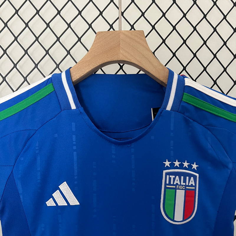 Kit Infantil Seleção Itália 2024 Adidas - Azul