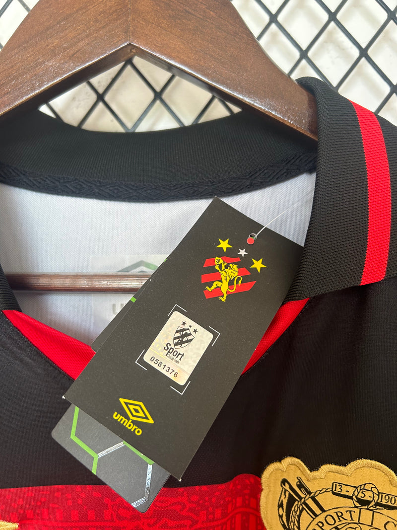 Camisa Sport Recife 2024 Umbro - Rubro Negro