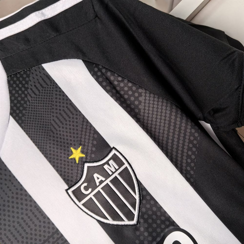 Camisa Feminina Atlético Mineiro 2024 Adidas - Preto e Branco