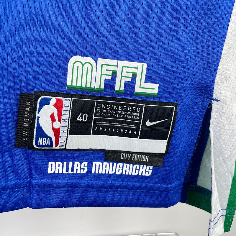 Regata Dallas Mavericks City 2023 Masculina - Azul