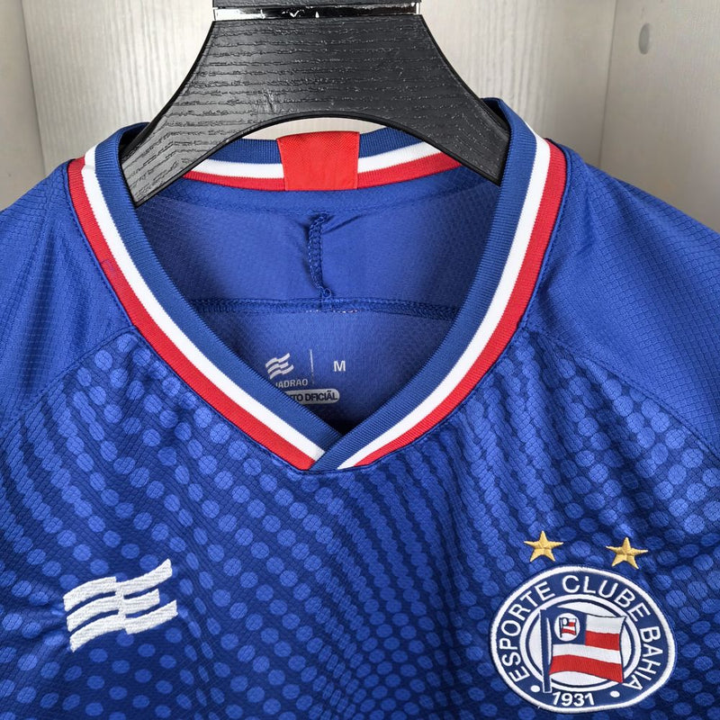 Camisa Bahia Sócio Tricolor 2024 Esquadrão - Azul