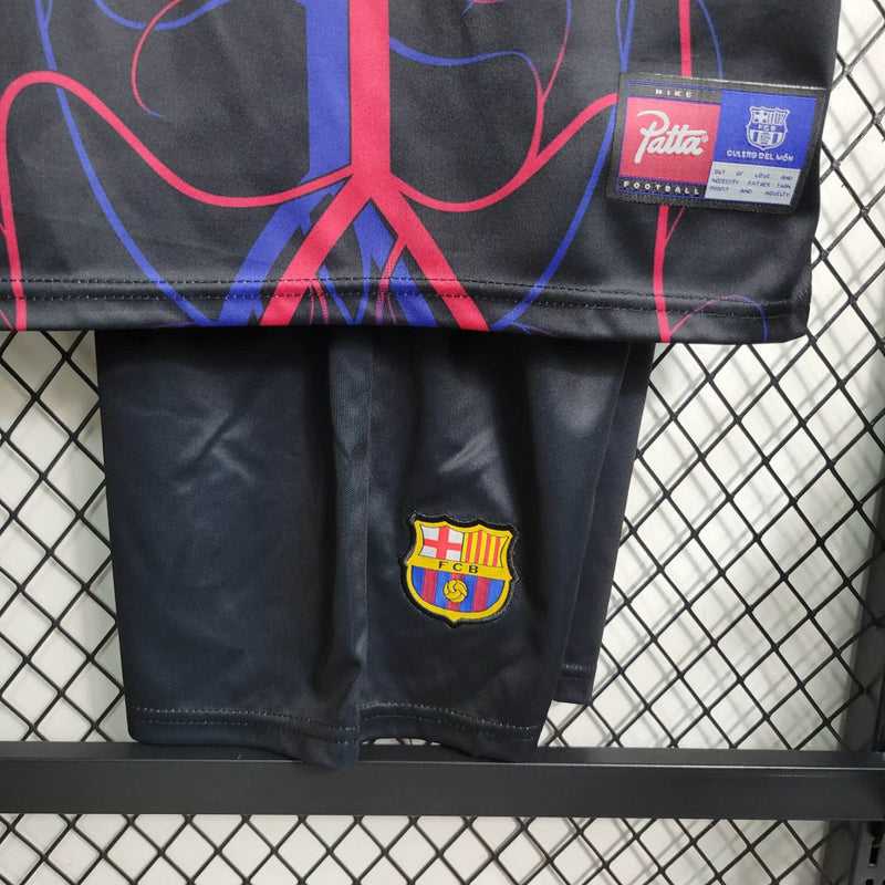 Kit Infantil Barcelona Edição Especial 23/24 Nike - Preto