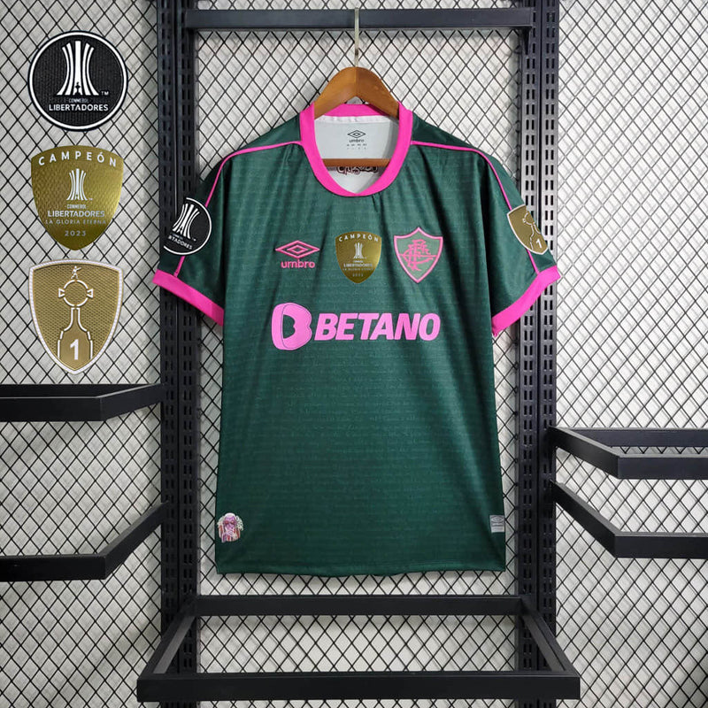 Camisa Fluminense III Cartola 23/24 Umbro - Verde e Rosa