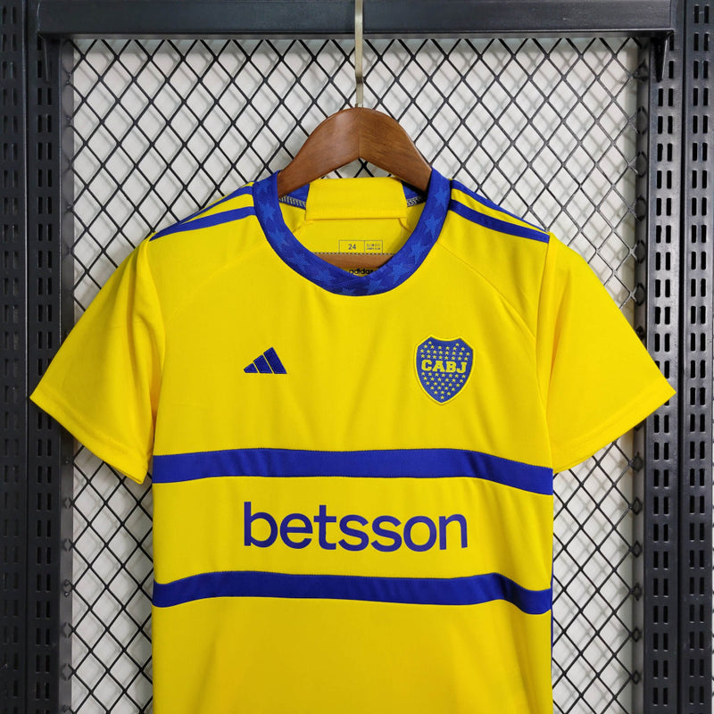 Kit Infantil Boca Juniors II 23/24 Adidas - Amarelo