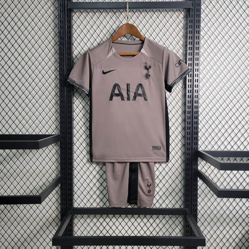 Kit Infantil Tottenham II 23/24 Nike - Cinza