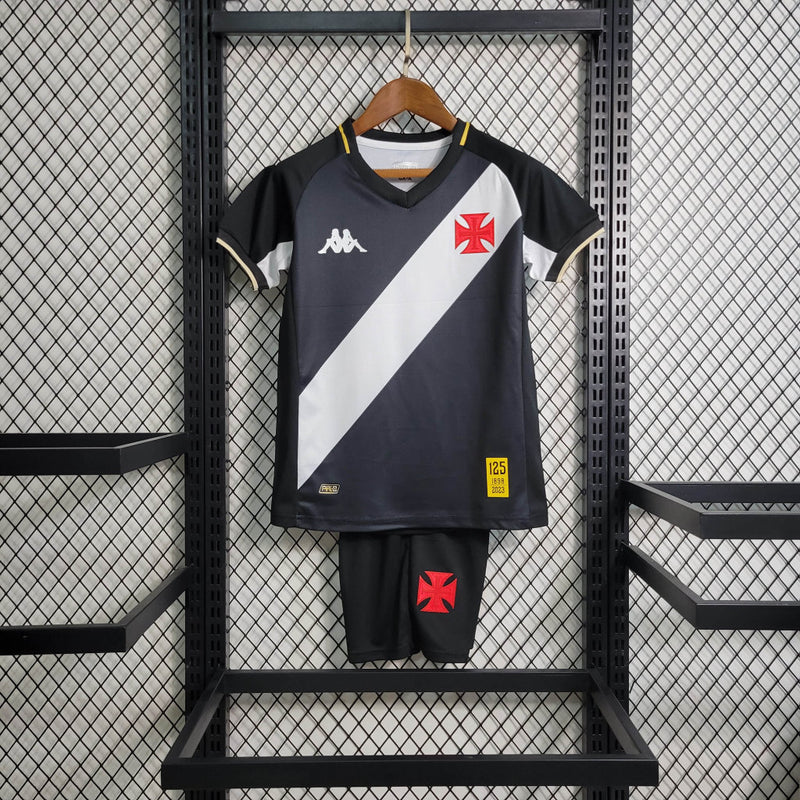 Kit Infantil Vasco da Gama I 23/24 Kappa - Preto