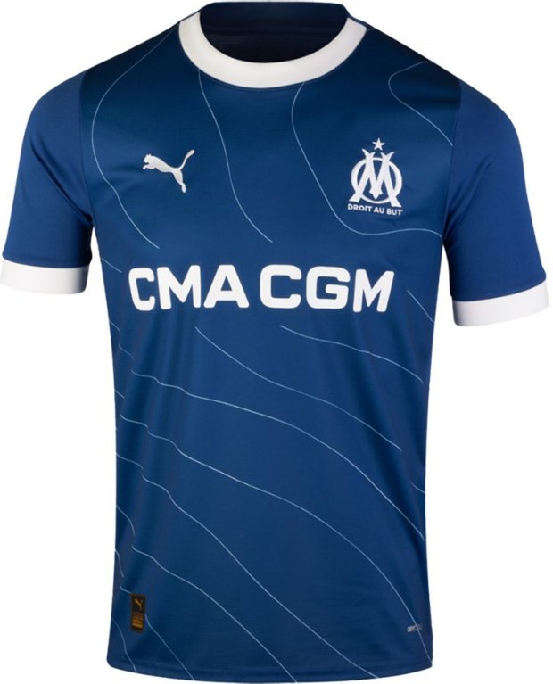 Camisa Olympique de Marseille I 23/24 Puma - Azul