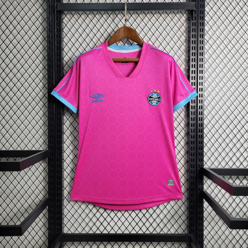 Camisa feminina Grêmio 23/24 Umbro - Rosa