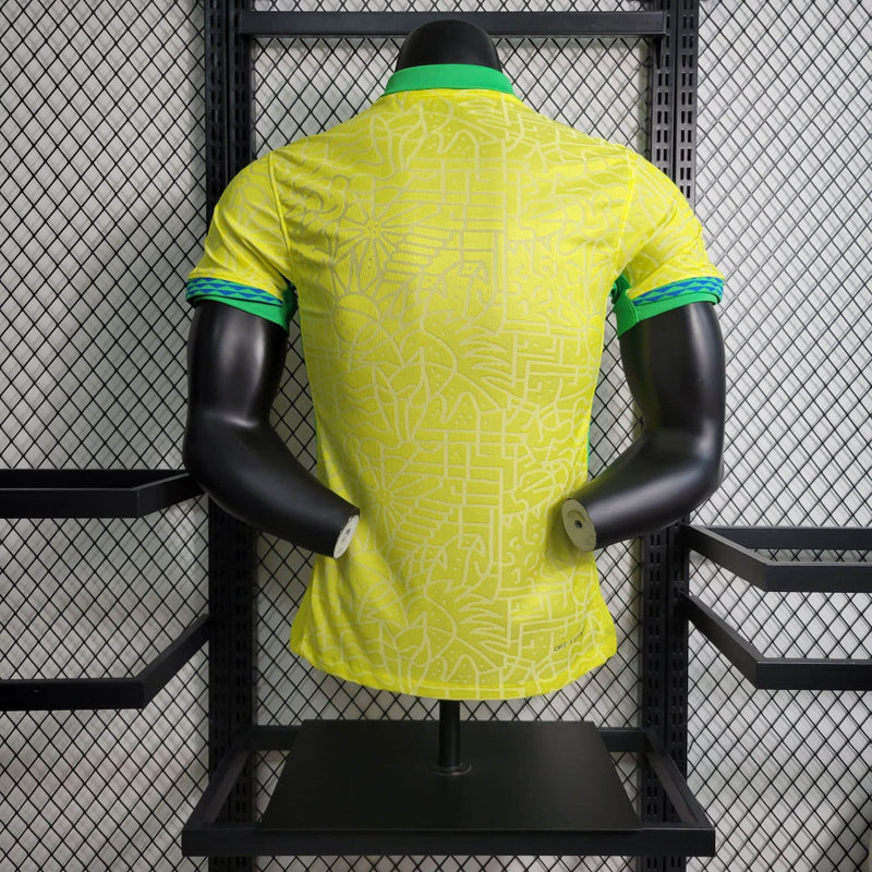 Camisa Brasil I 2024 - Amarela - Nike - Masculino Jogador