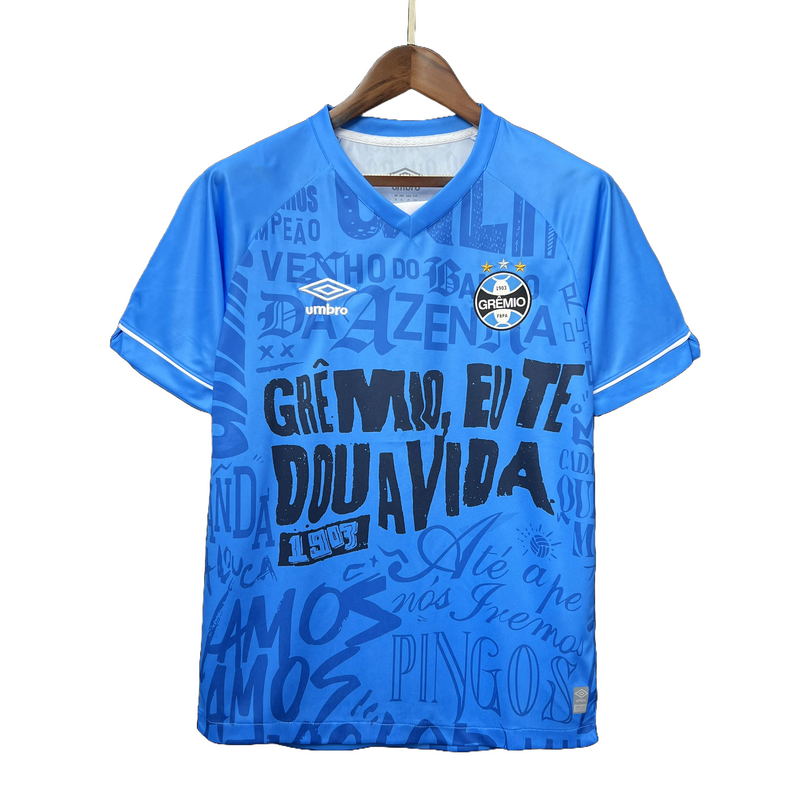 Camisa Grêmio especial de collab com Killa Villa 23/24 Umbro - Azul